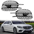 1 Pair Bumper Grille Cover for MB W222 S450 S560 (2014–2020)