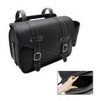 Pu Side Tail Bag Saddlebag for Scooter Motorcycle (Color Matching, Black)