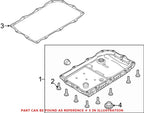 Transmission Oil Pan Gasket for Chrysler 300 (2005–2010) 52854760AA