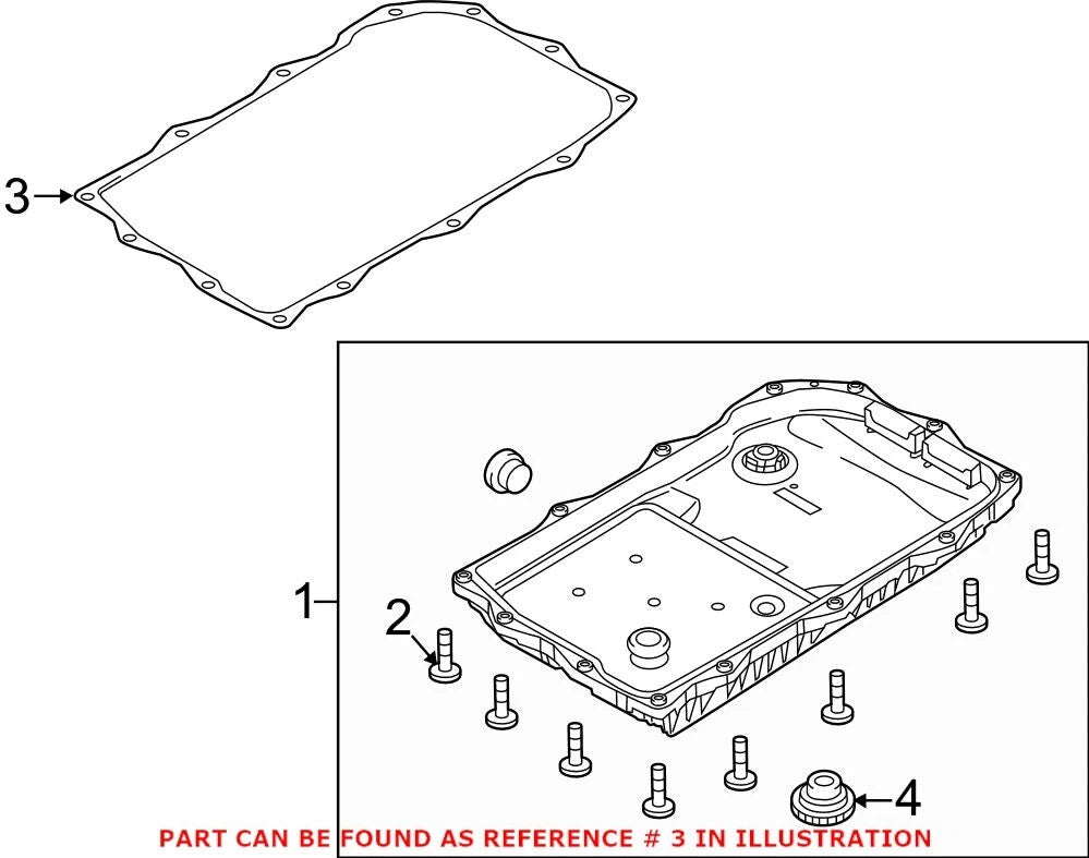 Transmission Oil Pan Gasket for Chrysler 300 (2005–2010) 52854760AA