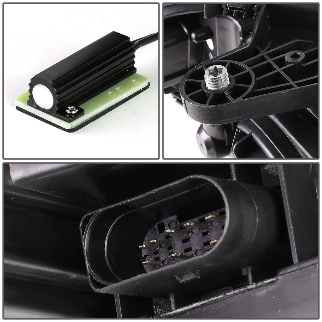 LED DRL Projector Headlight Pair for Mercedes C-Class (2012–2015)