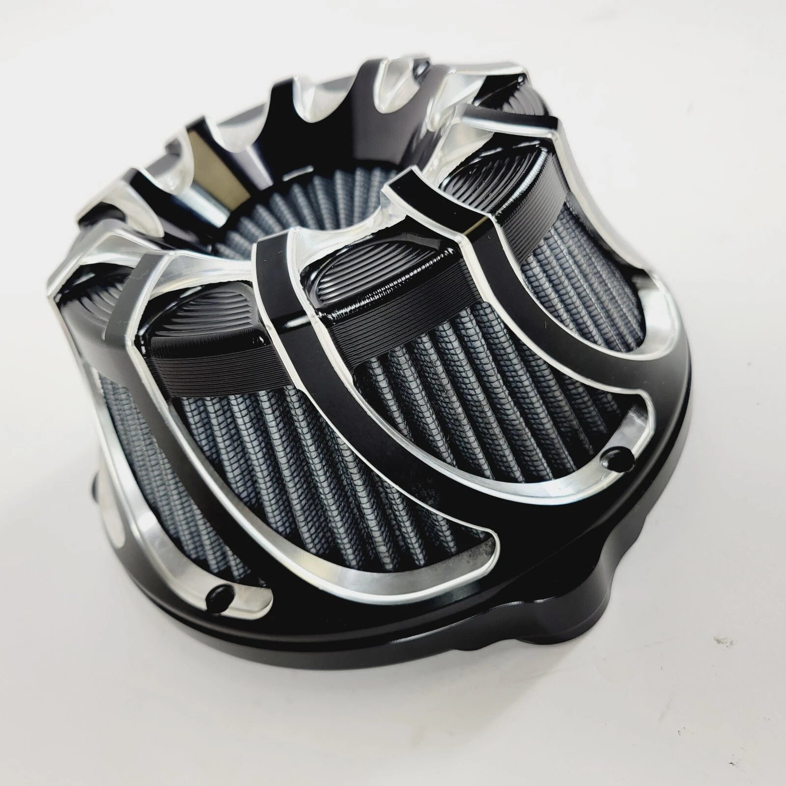 Spin Cut Air Cleaner Intake Filter for Harley Sportster XL 883 1200 (2004–2022) Black