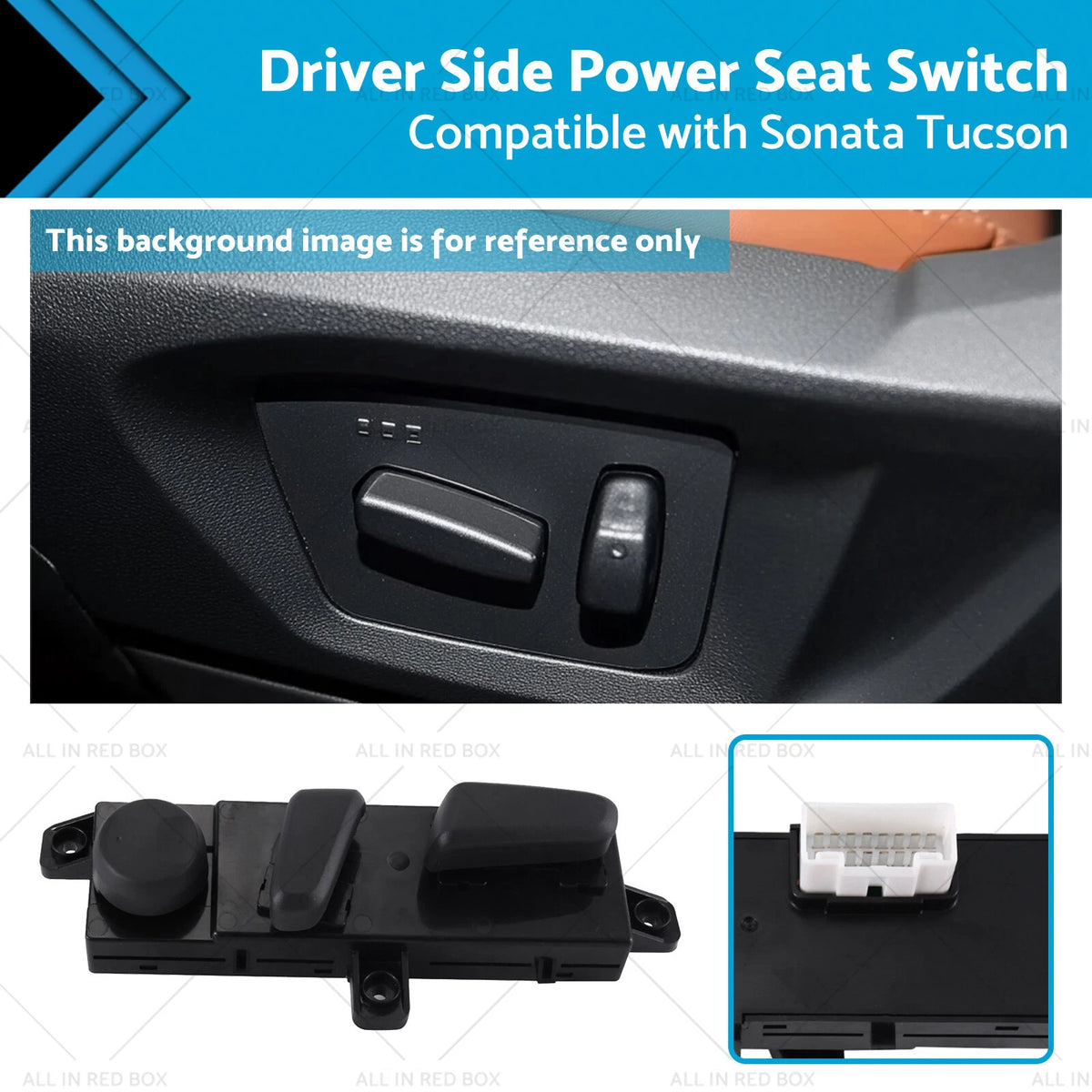 Power Seat Switch for Hyundai Sonata, Tucson, Kia Optima (2011–2020)