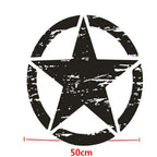 Black Graphic Decal Sticker 50cm x 50cm for Jeep Wrangler