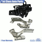 Hood Latch Lock & Hinges Set of 3 for Nissan Versa Sedan (2012–2018)