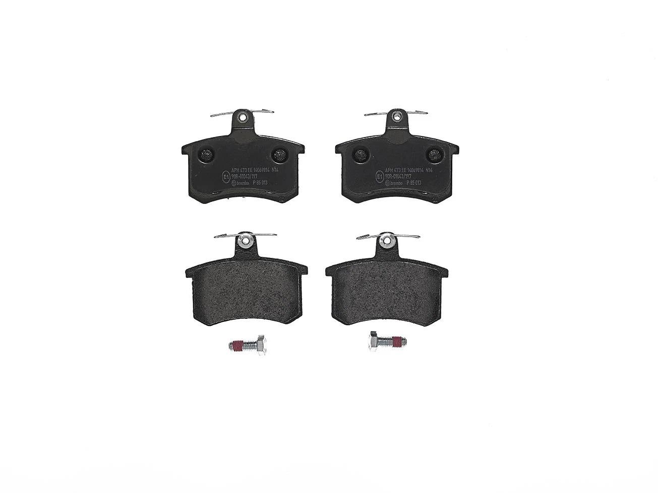Set of 4 Brembo Rear Low Met Brake Pads for Audi 80 100 5000 A4 A8 Quattro