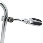 Chrome Slipstream 4.5" Long Footpegs 1-1/4" for Yamaha Road Star Warrior (2002–2009)