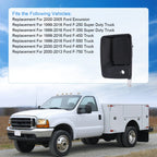 Set of 2 Door Handles for Ford F-250 F-350 Super Duty (1999–2016) Black