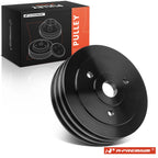 Black Aluminum Triple Groove Crankshaft Pulley for Chevy V8 (BBC)
