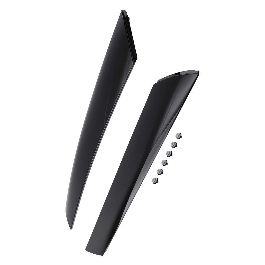 Set of 2 Front Side Pillar Trim Molding for Kia Soul (2010–2013) Black ABS