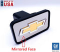 Tow Hitch Cover Mirrored Gold Bowtie for 2" Receiver Chevy (2003–2019)