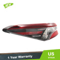 Left Driver Side Rear Outer Tail Light for Toyota Camry (2021–2022) Halogen