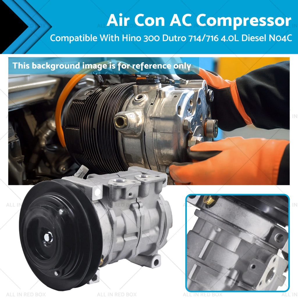 AC Compressor for Hino 300 Dutro 714/716 (2001–2007) N04C