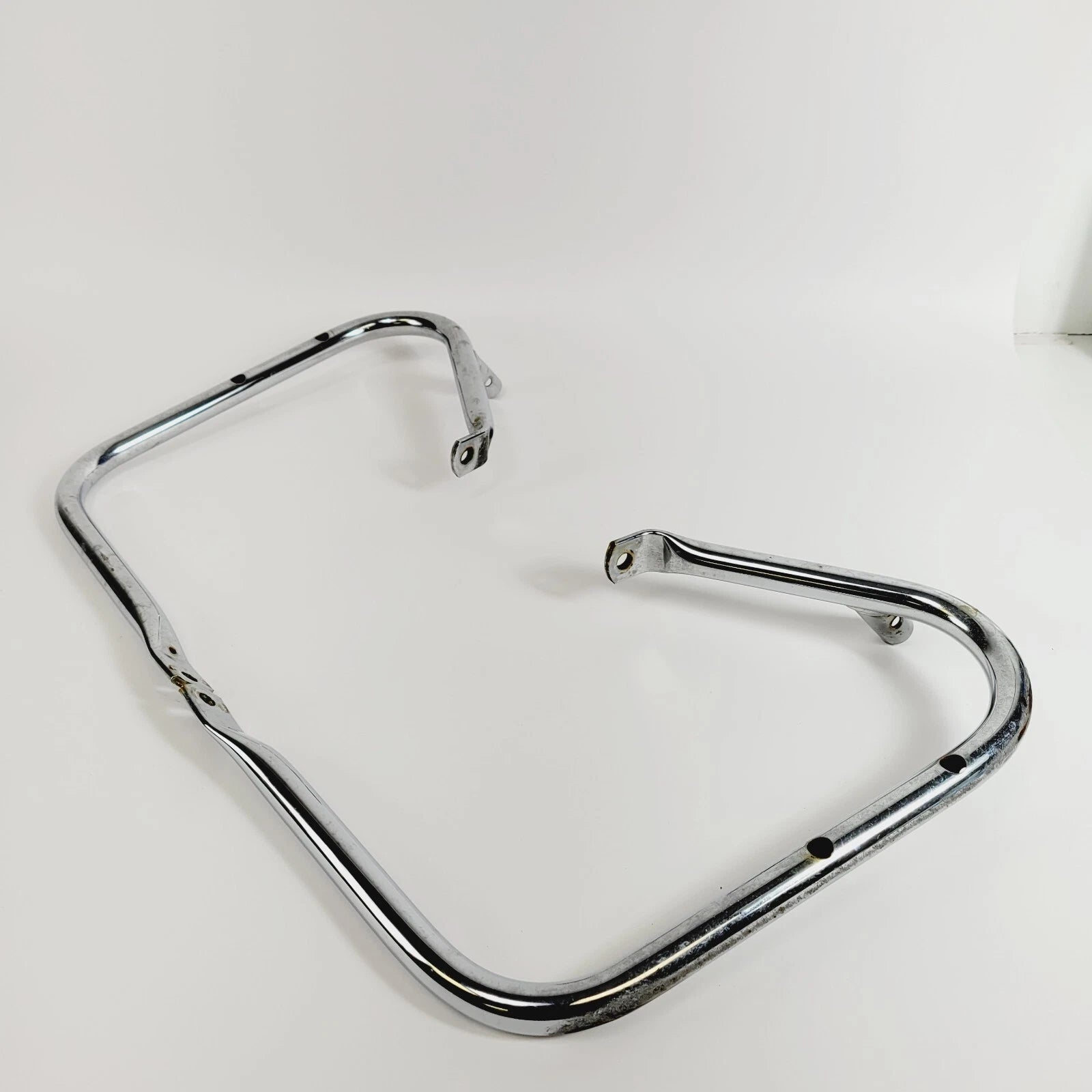 Chrome Front Saddlebag Support Guard Mount Brackets for Harley Touring (2009–2013)