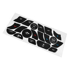 Set of 4 Climate Control Button Repair Decals for Chrysler 200 300 (2014–2017)