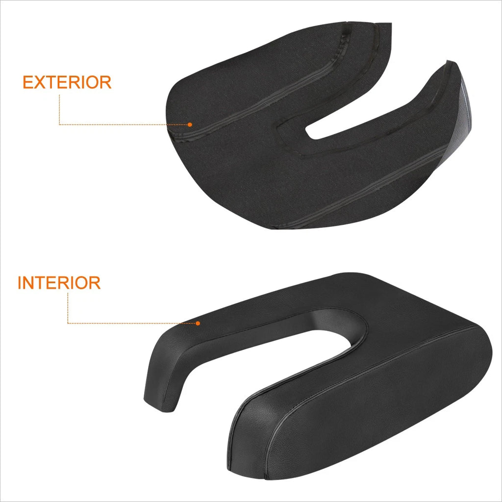 Vinyl Leather Front Center Console Lid Arm Rest Cover for Toyota Tundra (2014–2019)