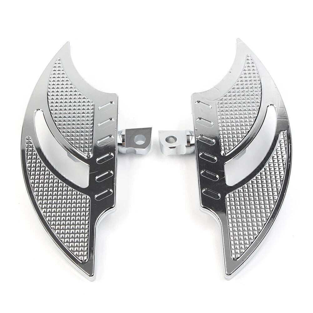Chrome Male Mount FootPeg Passenger Floorboard for Harley Dyna FXD FLST