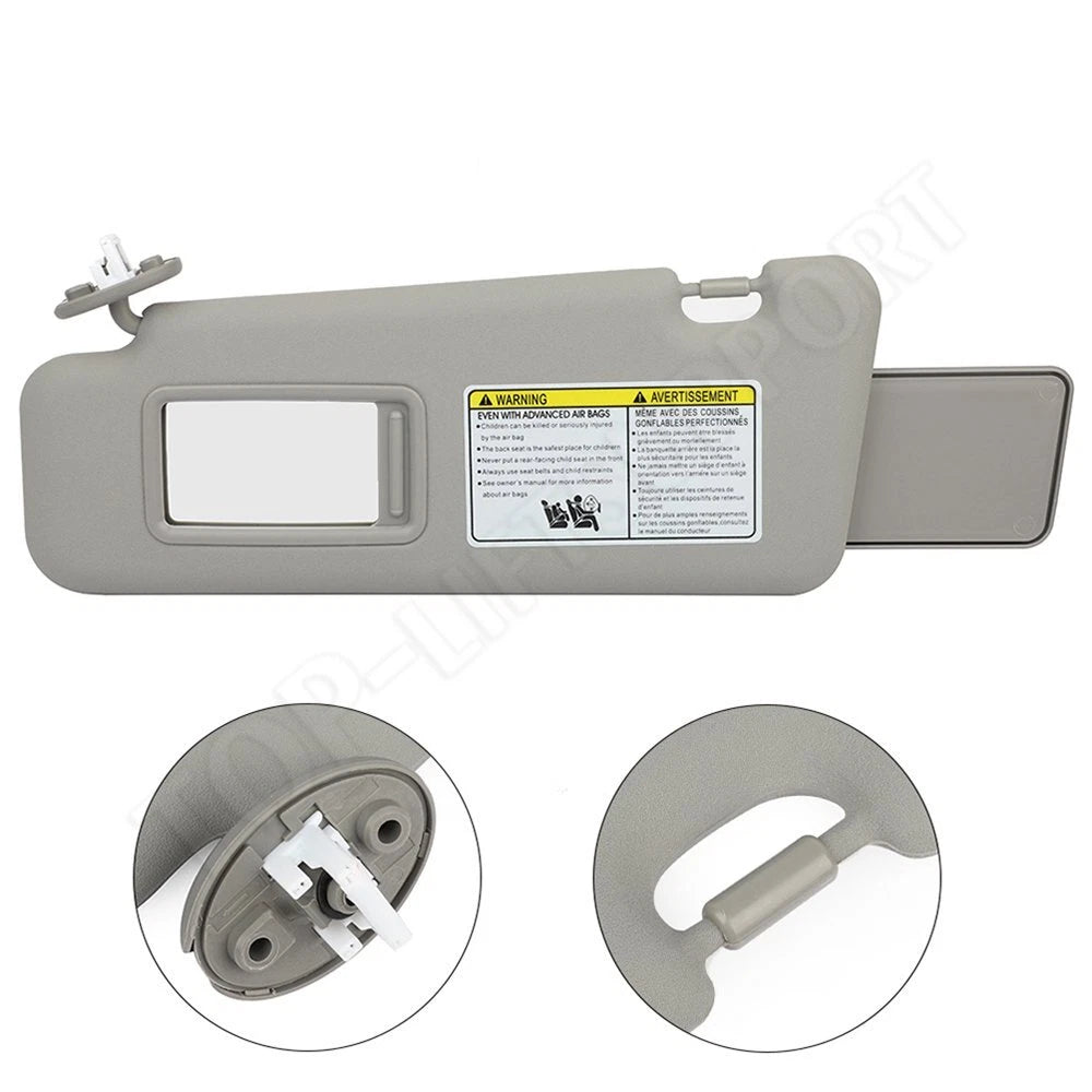 Left Driver Side Sun Visor for Toyota Highlander (2008–2013) with Sunroof