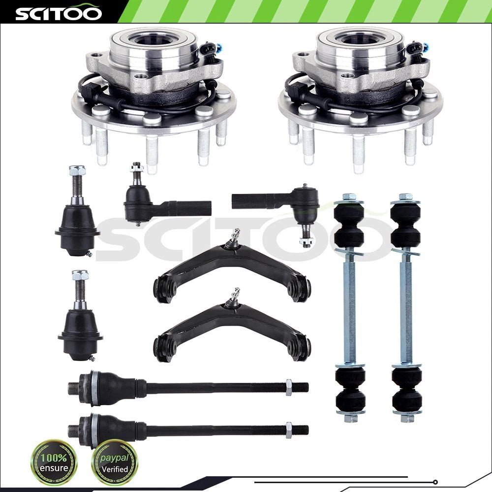 Control Arm Tie Rod End with Wheel Hub Bearing for Chevrolet Silverado (2001–2003)