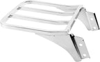 Chrome Sissy Bar Backrest Luggage Rack for Harley Sportster XL, Dyna, Softail