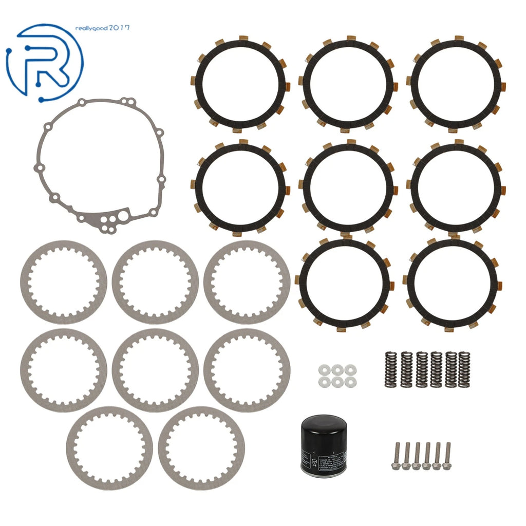 Clutch Plates Kit with Heavy Duty Springs & Gasket for Yamaha FZS6 FZ6 YZF