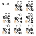 Set of 8 Carburetor Repair Kits for Honda GX25 GX35, Walbro, Echo, Husqvarna