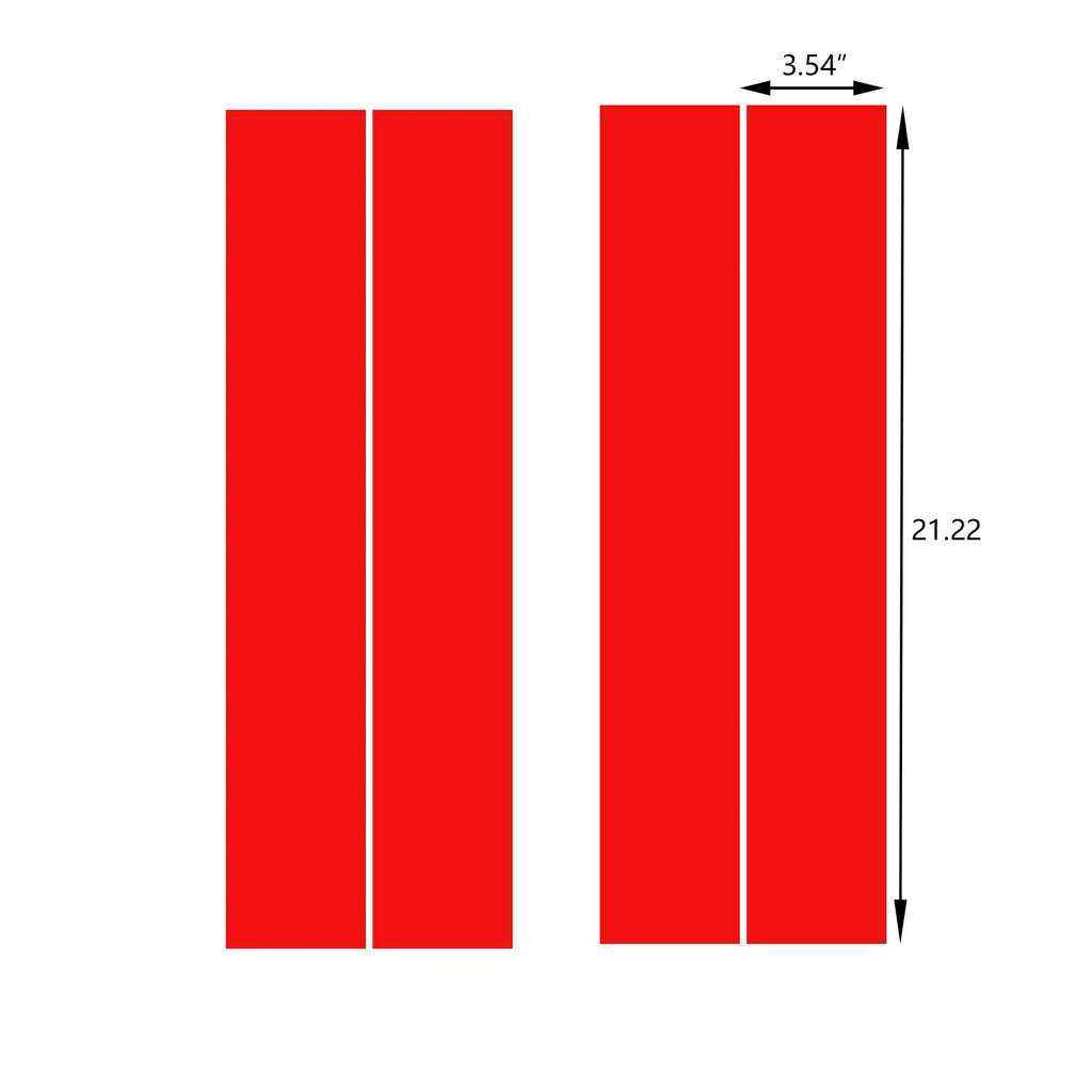 Vinyl Hash Stripe Auto Fender Double Stripe Stickers for Audi A4 (2009-2016)