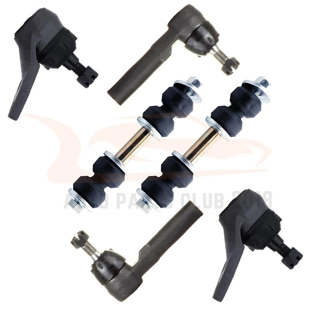 Set of 6 Front Suspension Sway Bars Ball Joints Tie Rods for Buick LeSabre (1991–1999)
