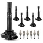 6X Ignition Coils + 6X Iridium Spark Plugs for Acura TL (1999–2008) C1221