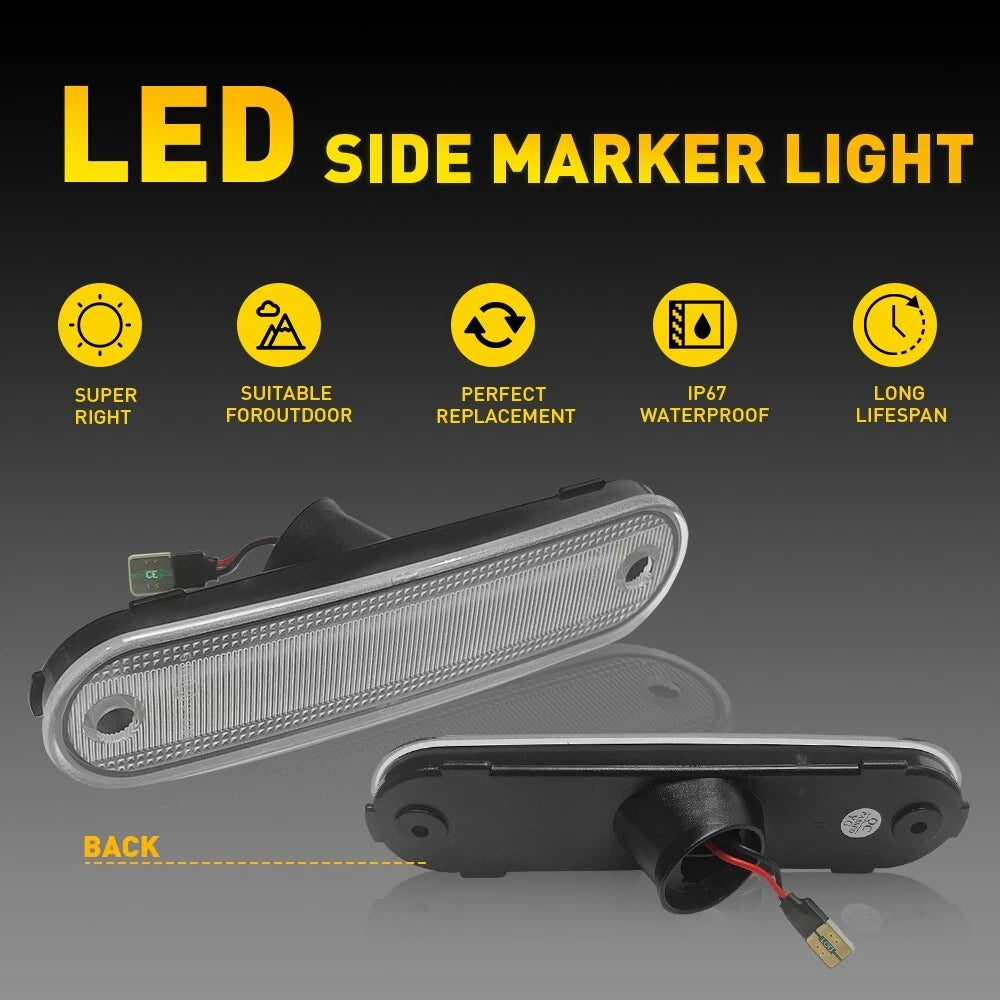 4X LED Side Marker Lights for Mazda MX-5 Miata (1990-2005)