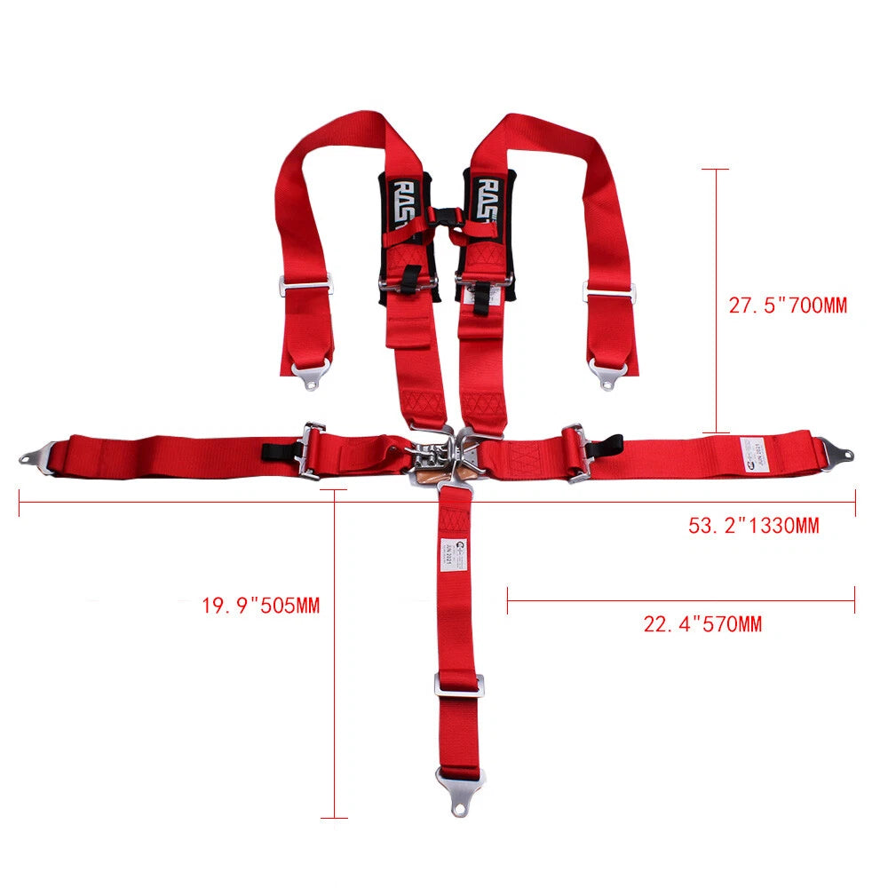 3" Quick Release Safety Seat Belt Harness for ATV UTV Offroad