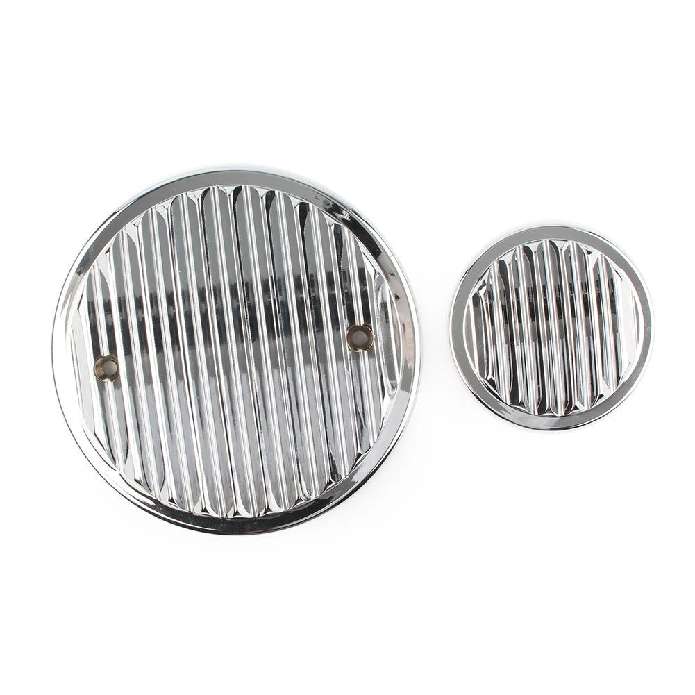 Finned Engine Cover Kit for Victory Cross Country Hammer Vegas (Chrome)