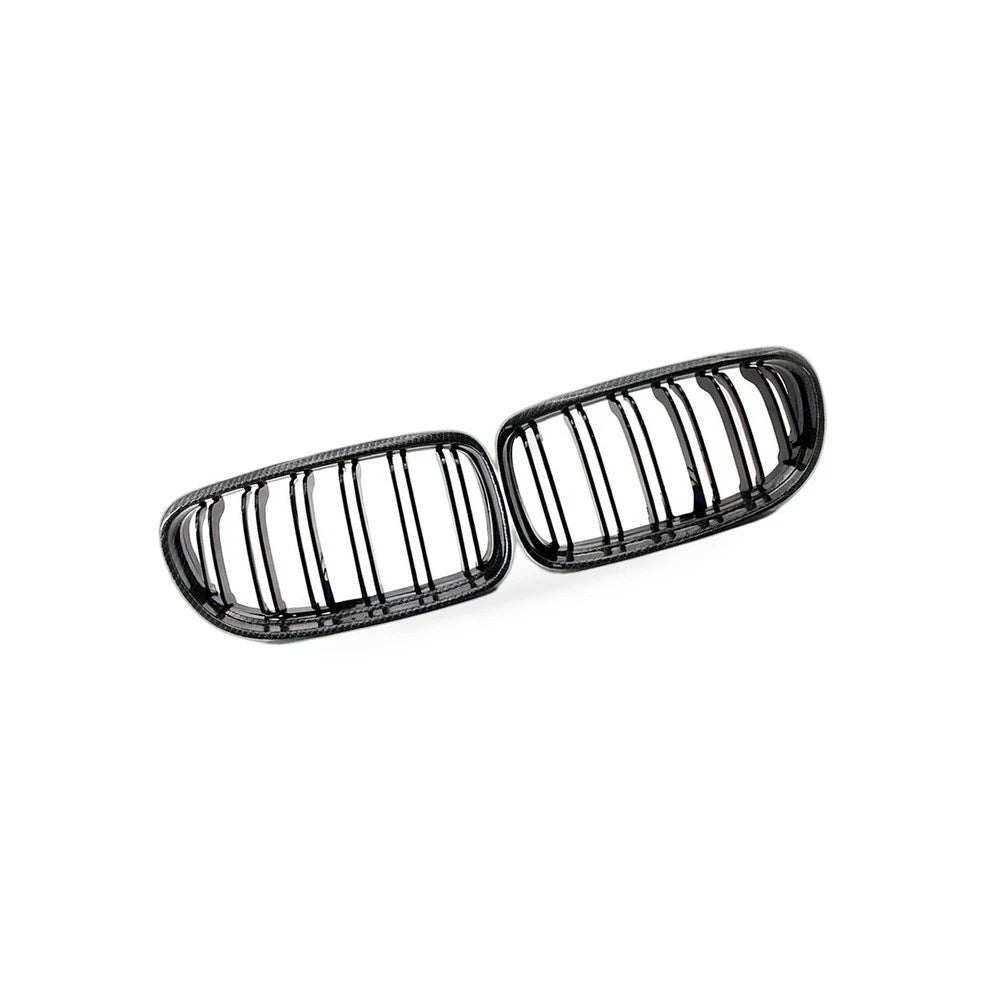 Carbon Gloss Black Double Line Grille for BMW 3 E90 E91 (2009–2012)