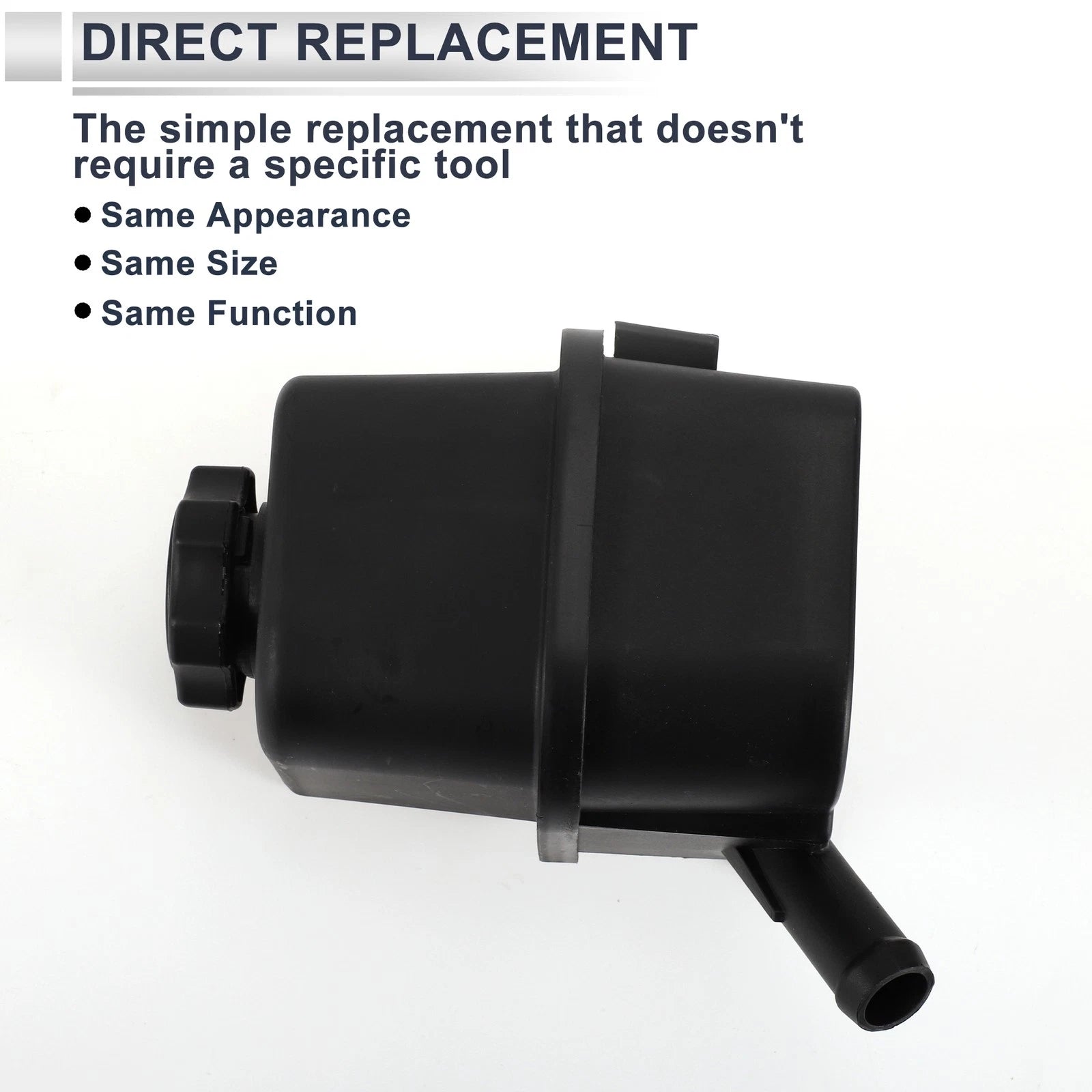 Power Steering Reservoir for Chevrolet Camaro (2010–2015) No. 92233427 Black
