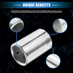 2 Pcs Exhaust Tip Tail Pipe for BMW 328i 325i E90 (2007–2010) Silver Tone
