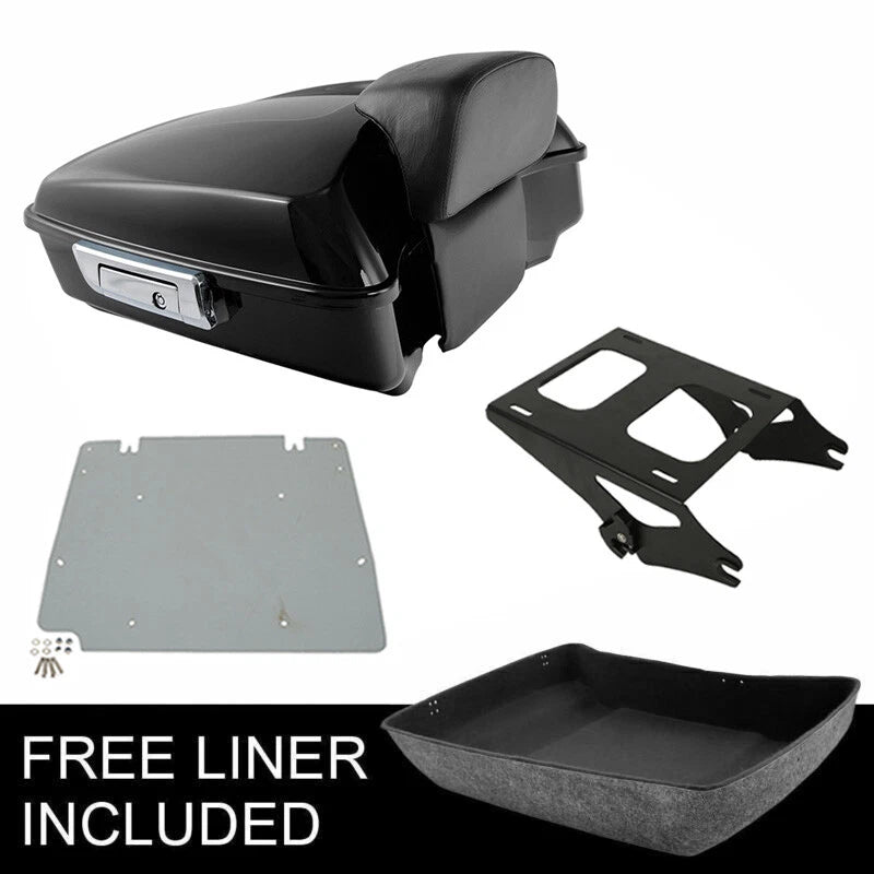 Chopped Backrest Rack Base Plate for Harley Touring Street Glide (2014–2026)