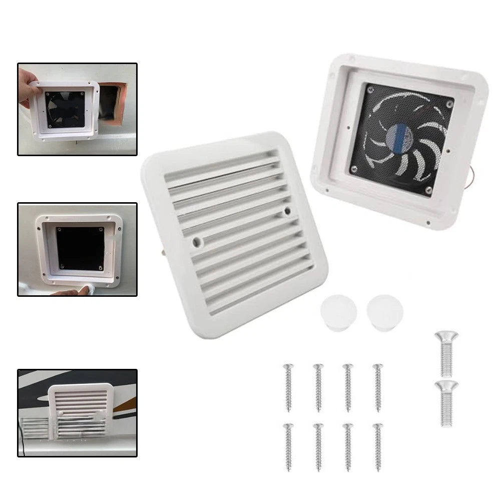 24V Side Vent Exhaust Fan for Marine Trailers and RVs (2010–2023)