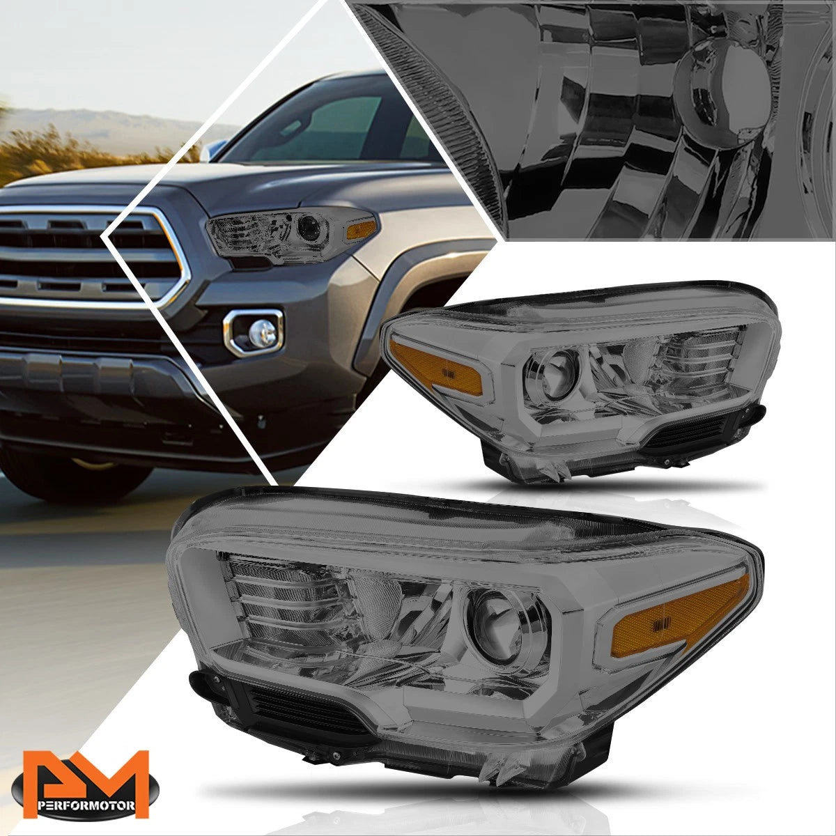 Left Side Projector Headlight for Hyundai Santa Fe (2019–2020)