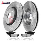 Set of 2 Front Brake Rotors & Ceramic Pads for Jeep Grand Cherokee Durango (2013–2021)