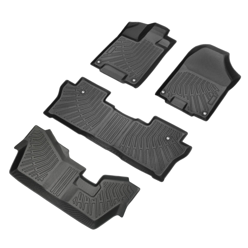 Set of 4 TPE 3D Floor Mats Liners for Honda Pilot (2016–2022)
