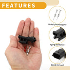 2 x Pin Fuel Injector Connector Plug for Mercedes-Benz