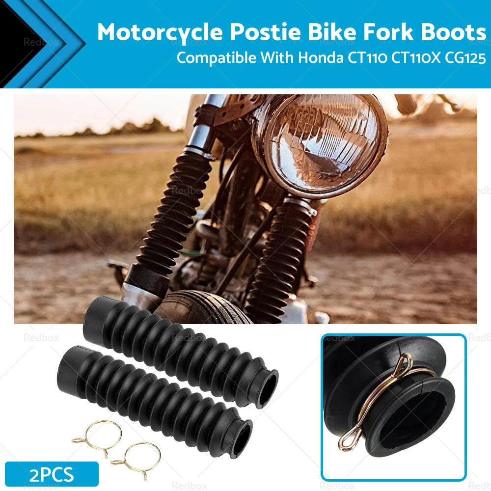 2X Fork Boots for Honda CT110 CT110X CG125 (Postie Bike)