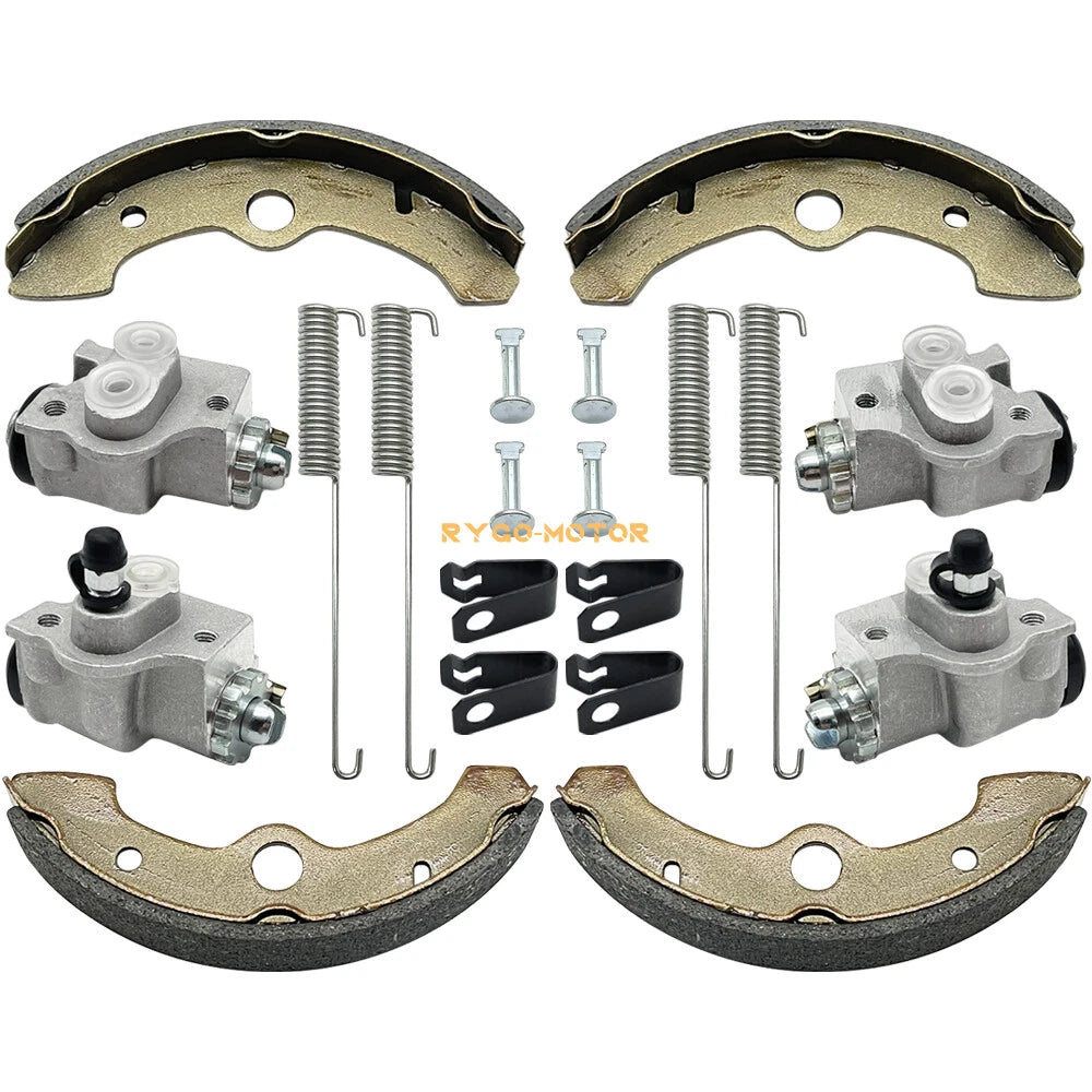 Set of 4 Front Brake Wheel Cylinders w/Shoes for Yamaha Big Bear 350 (1998–2006)