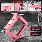 24in Lift Steel Scissor Car Jack for RV Trailer (5000lbs Capacity)