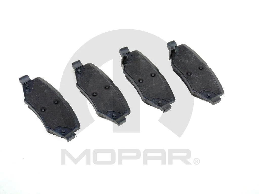 Set of 4 Genuine OEM Mopar Rear Disc Brake Pads for Dodge Jeep (302mm)