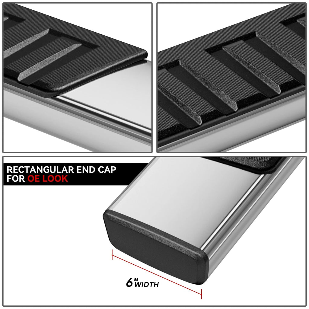 Set of 2 Running Board Step Bars for Silverado Sierra 1500 2500HD (2007–2019)