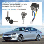 Ignition Lock Cylinder Switch with Keys for Kia Rio (2013-2017) Optima (2011-2015)