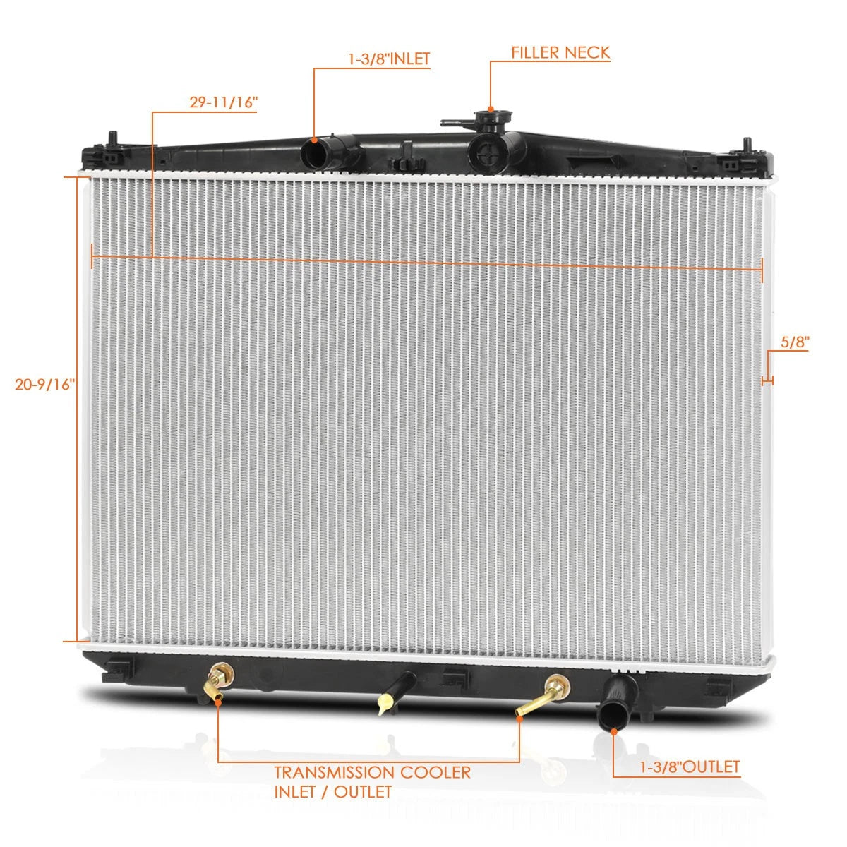 Aluminum Cooling Radiator for Toyota Highlander (2014–2018) DPI-13449