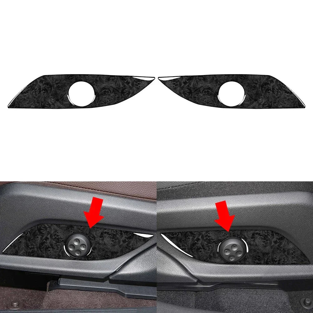 Black Interior Front Seat Side Panels for Benz C Class (2015-2021)