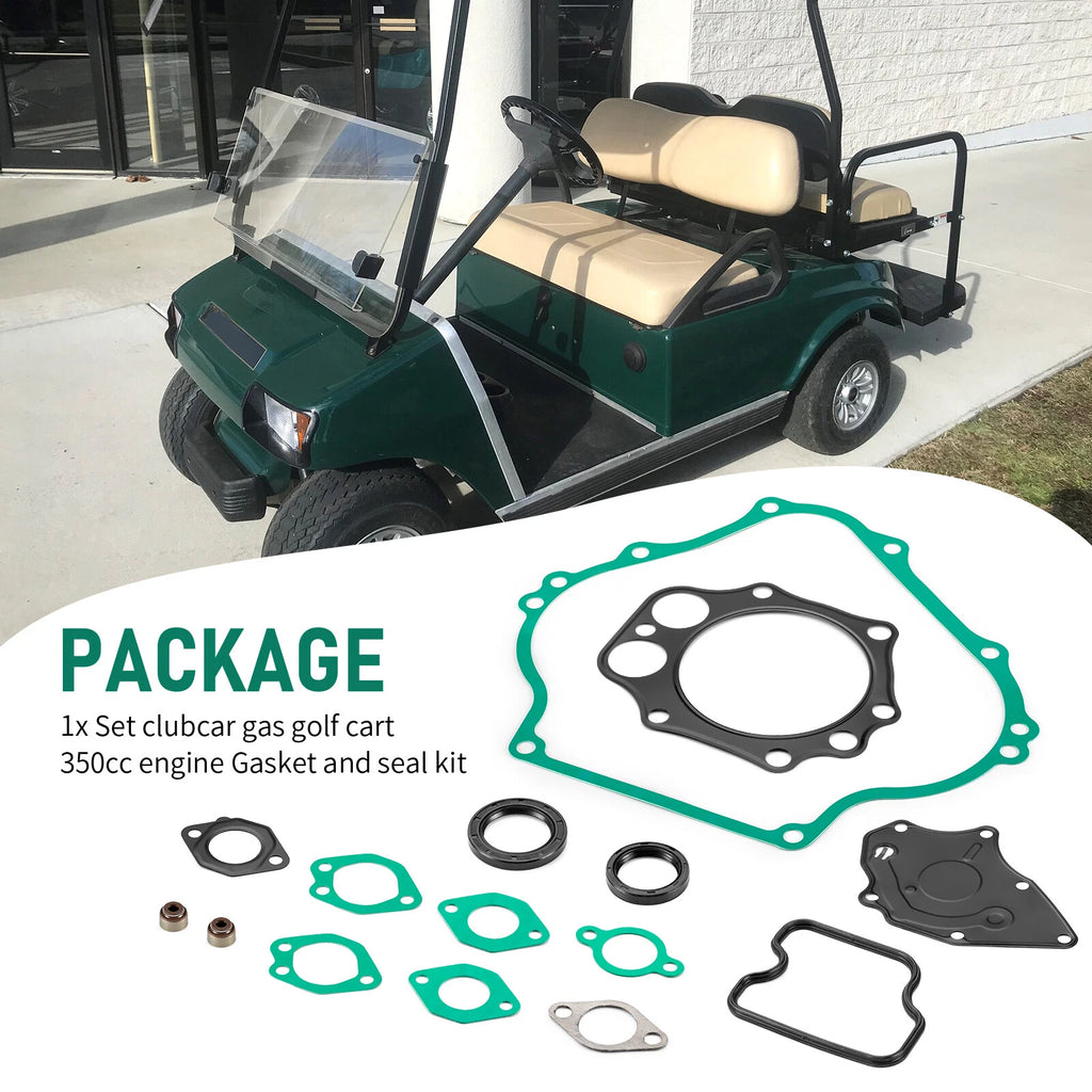 Engine Gaskets Seals Kit for Club Car DS Precedent Gas Golf Cart FE350 (2005–2015)